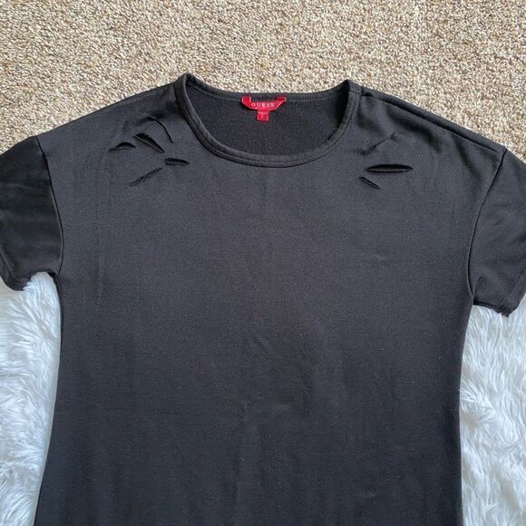 Guess Dress Black Distressed Womens Size Small - Picture 5 of 9